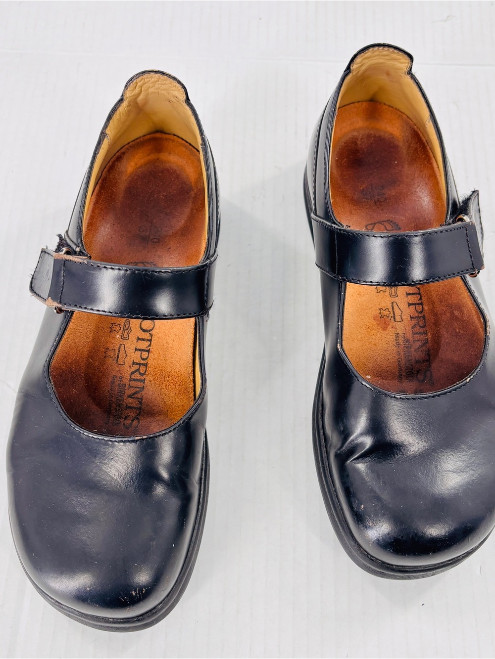 Footprints by Birkenstock Black Leather Mary Jane